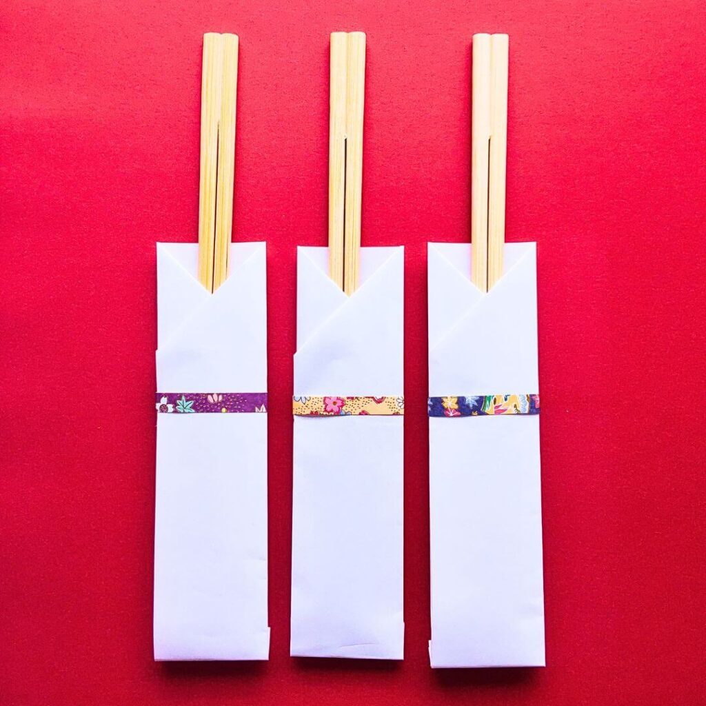 簡単に作れる11種類の箸袋 - ゆらり、ふわり